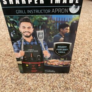 Sharper Image Grill Instructor Apron - Black and Red